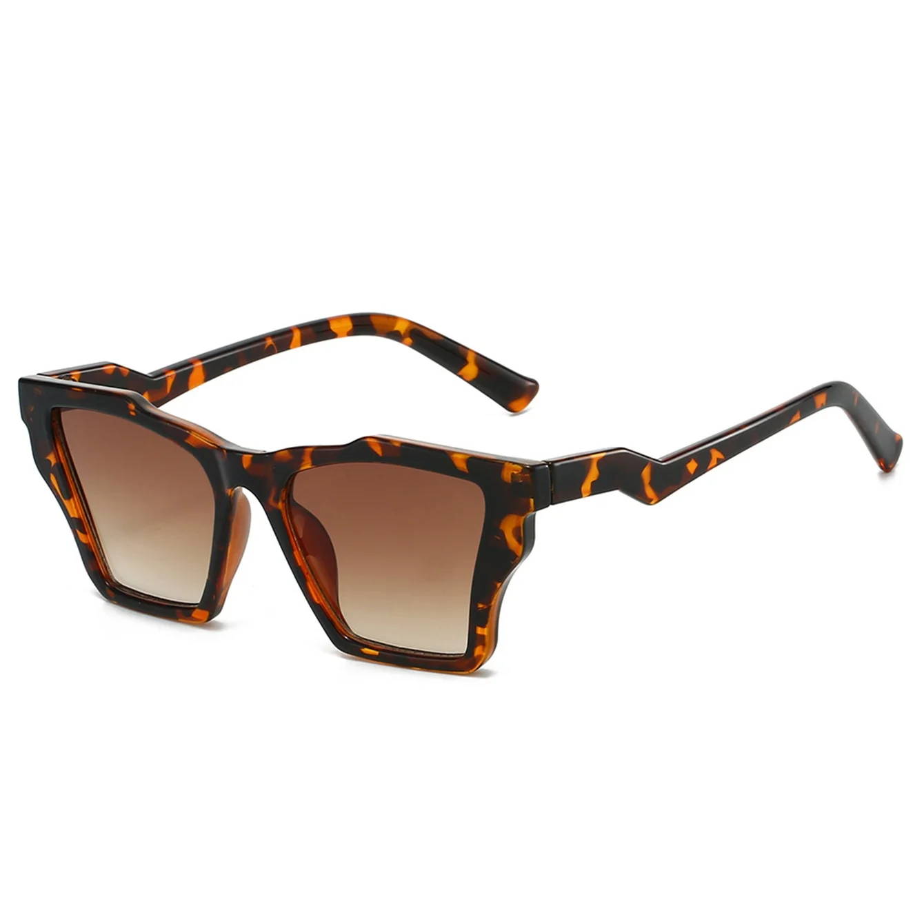 Fashionable, trendy, personalized, colorful eyewear with irregular designs. Versatile, casual, and versatile. view 4