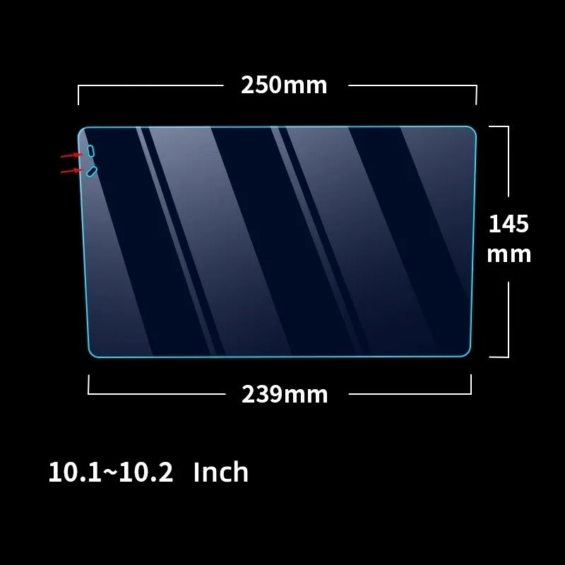 Tempered Glass Protective Film For 9 10.1 inch Car Radio  GPS Car Radio Multimedia Player Navigation Android 8.1 Full LCD Screen