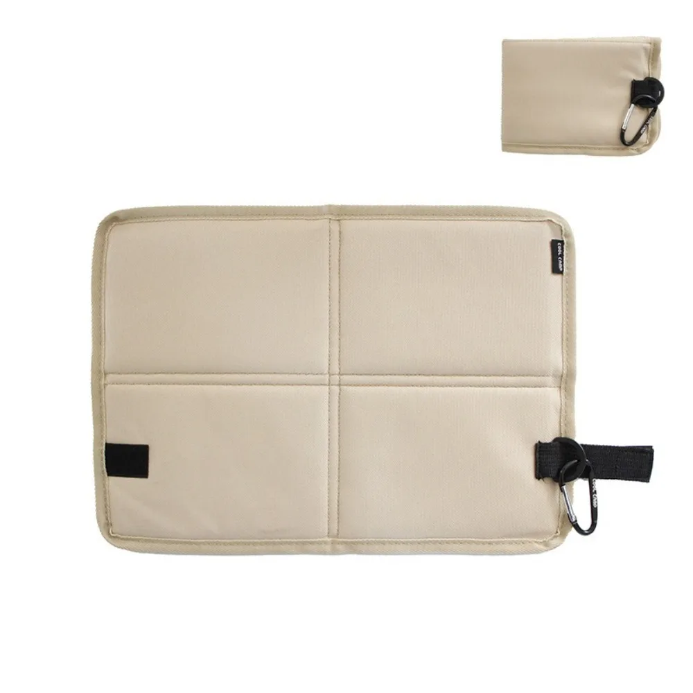 

Durable Foldable Seat Cushion Waterproof with Carabiner Folding Sitting Mat Oxford Cloth Simple Design Portable Camping Pad