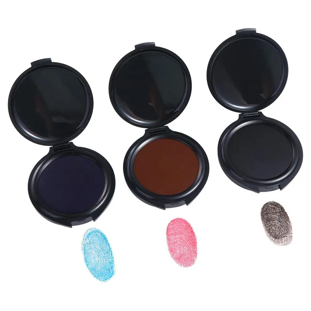 1PC Fingerprint Ink Pad Thumbprint Ink Pad For Notary Fingerprint Id Security Identification Cards Supplies Fingerprint Kit