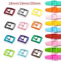 16mm 19mm 20mm Plastic Watch Buckle for Swatch Colorful Pin Buckle Watch Band Clasp Silicone Rubber Watch Strap Accessories