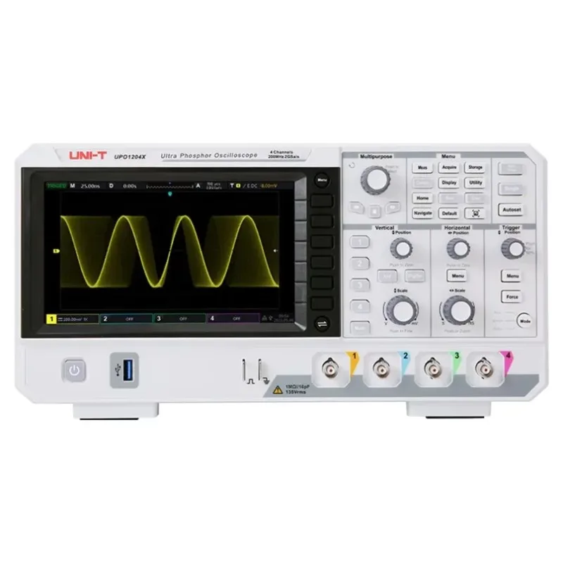 1PC UNI-T UPO1202X UPO1102X Digital Oscilloscope 2CH 100M 200MHz 1GSa/s 56Mpts 100% Original Brand New In Stock Benchtop O-Scope