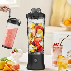 600ML Electric Juicer Fruit Mixers for Kitchen Fresh Juice Blender Smoothy Blender Kitchen Tools Portable Mini Blender Bottle