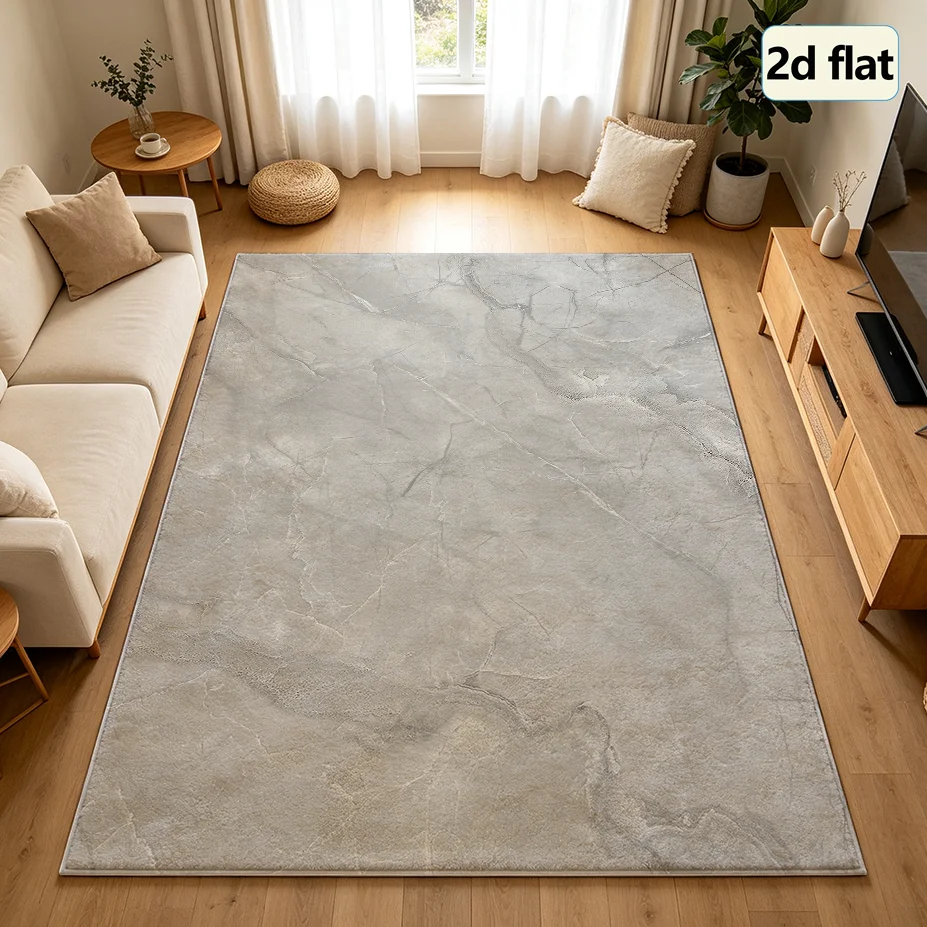 1 Piece of Marble-Patterned Carpet, Soft and Comfortable, Easy to Maintain, Machine Washable, Indoor Rug, Suitable for Placing under a Table, Suitable for Living Room, Bedroom, Dining Room, Entryway, Hallway, Home Office, Home Decor.