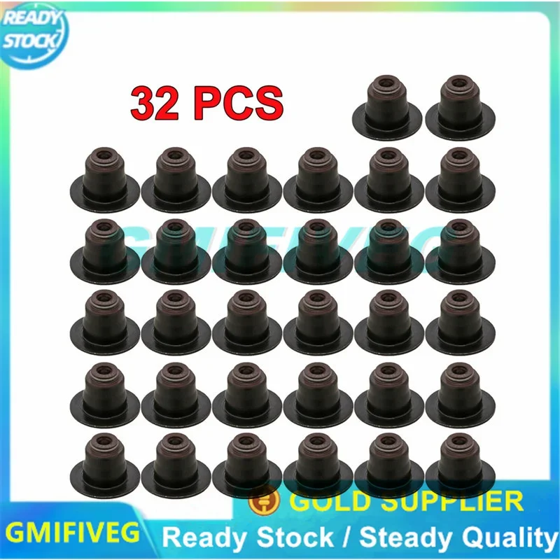 32 PCS Valve Stem Seals LR010753 LR078819 For Land Rover LR4 3.0T 5.0L 5.0T 508PT-V8 OEM AJ811473 LR038164 12033900 49331926