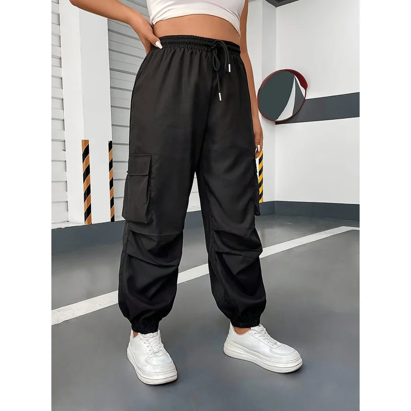 

American Hot Girl Loose Casual Working Pants High Top Sports Overalls Breathable and Loose