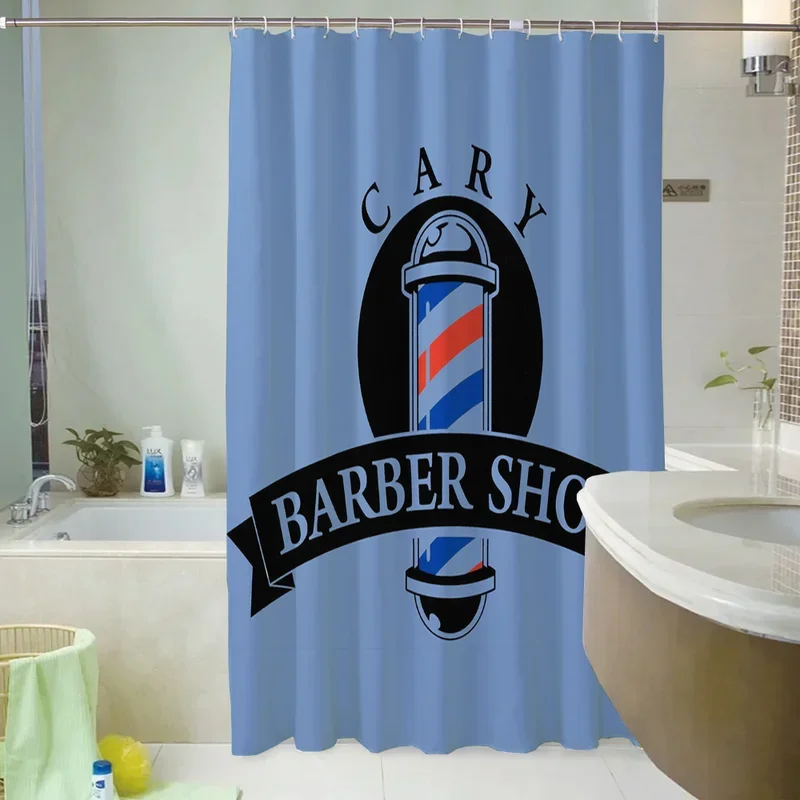 Things for the Bathroom Accessories Sets Luxury Barber Shop Shower Bath Curtain Curtains for Bedrooms Folding Partition Full Set