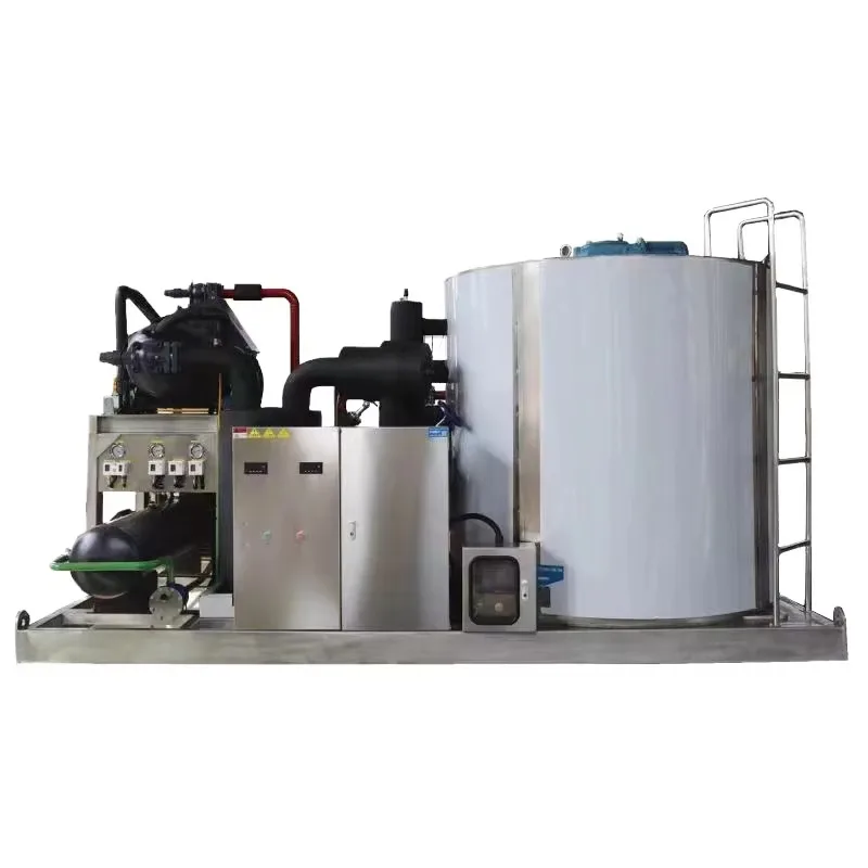 3 Ton Flake Ice Machine Evaporator SUS 304 Stainless Steel Durable Maker Part Commercial 3T Capacity Corrosion Resistant