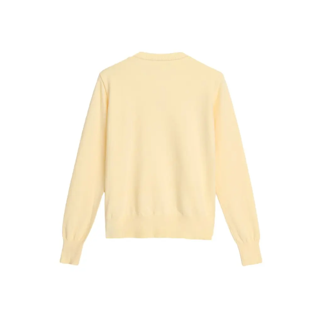 

Женский желтый трикотажный кардиган на раннюю осень, короткая двухсекционная искусственная куртка, топ для модных женщин