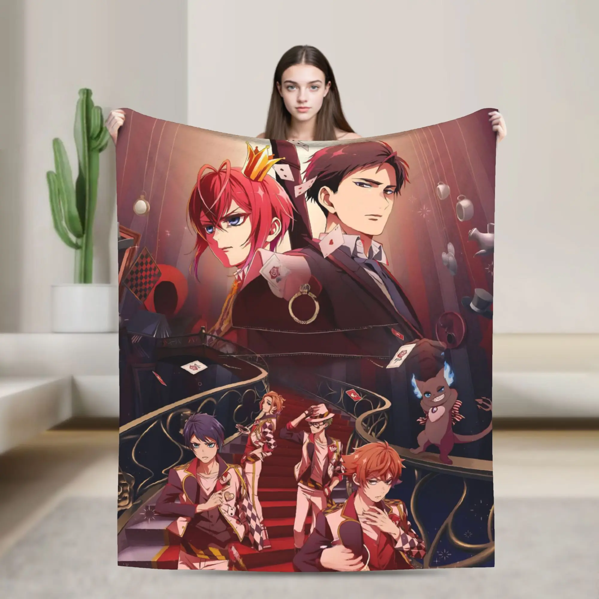 T-Twisteds Game W-Wonderlands Knitted Blankets Anime Game Flannel Throw Blankets Summer Air Conditioning Printed Warm Bedspreads