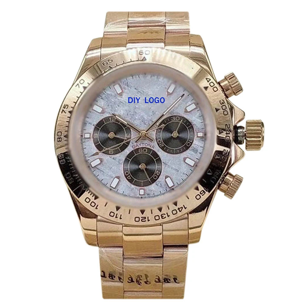 Customized Logo40mm Luxury Men's Watch, Mechanical Movement, Sapphire Mirror, 904 Steel, Gifts for Men