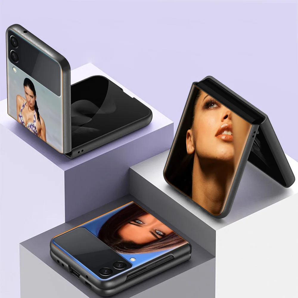 Funda de teléfono Adriana Lima para Samsung Z Flip 6 7 5G Z Flip 5 Galaxy Z Flip 3 4 5G ZFlip, funda rígida a prueba de golpes, TPU, PC, Coque Capa So