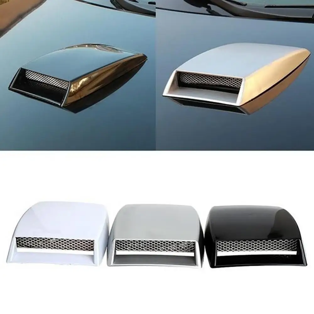 

Universal Car-Styling Hood Air Flow Intake Vent Cover Sticker Exterior Decor Car Decoration Simulation Vent Modified Air Intak