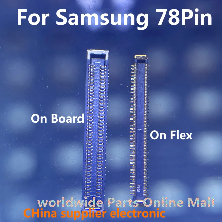 

10 шт.-200 шт. 78PIN USB зарядное устройство FPC Разъем для Samsung Galaxy A30S A307 A40 A405 A70 A705 A80 A805 on Board/Flex