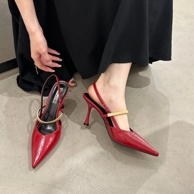 2026 Summer Low-Cut Comfortable Women's High Heels Brand Designer Women's Sandals Comfortable Non-Slip Walking Shopping Slippers view 3
