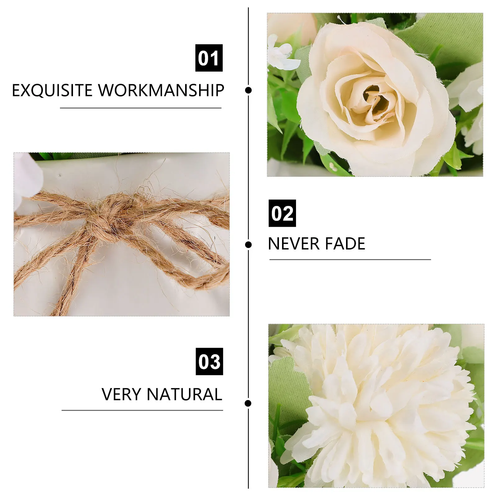 

1Pcs Lifelike Fake Flower Bonsai in Elegant Ceramic Pot Artificial Plant Decor for Home Office Hotel Indoor Ambience Enhancement