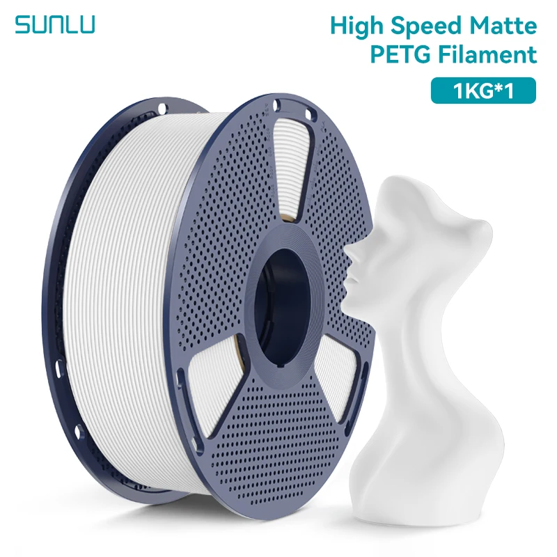 SUNLU Hochgeschwindigkeits-Matt-PETG-Filament 1KG/2KG/3KG/5KG/10KG 1,75mm Ultra-Schneller 600mm/s Druck, Kein Fadenziehen, Für Creality, Bambu Lab