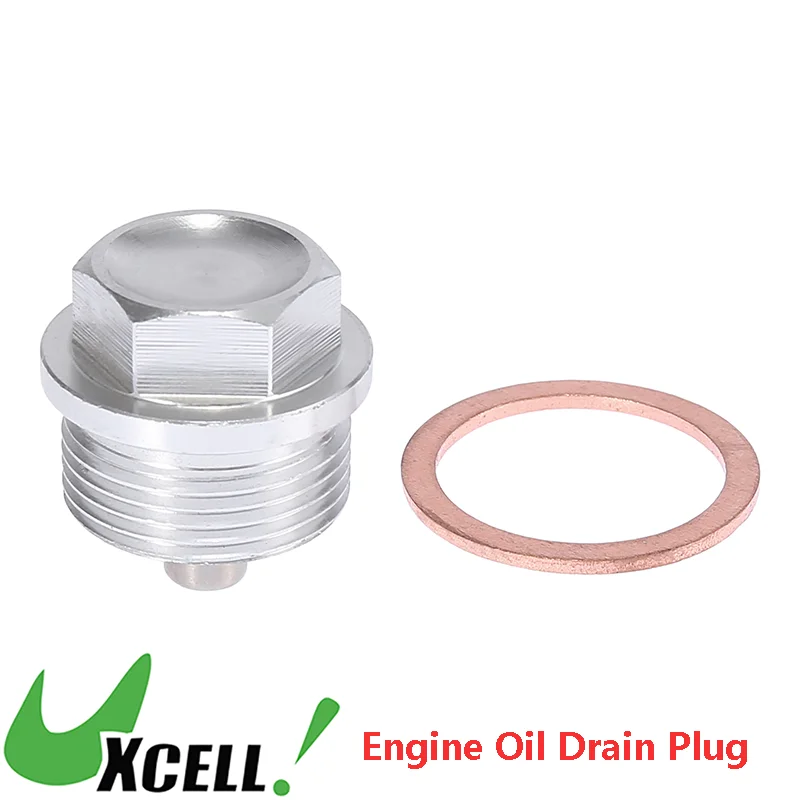 UXCELL Universal M24 x 1.5 Vehicle Magnetic Oil Drain Plug Sump Drain Nut Auto Oil Drain Bolt Screw Gasket Car Accessories