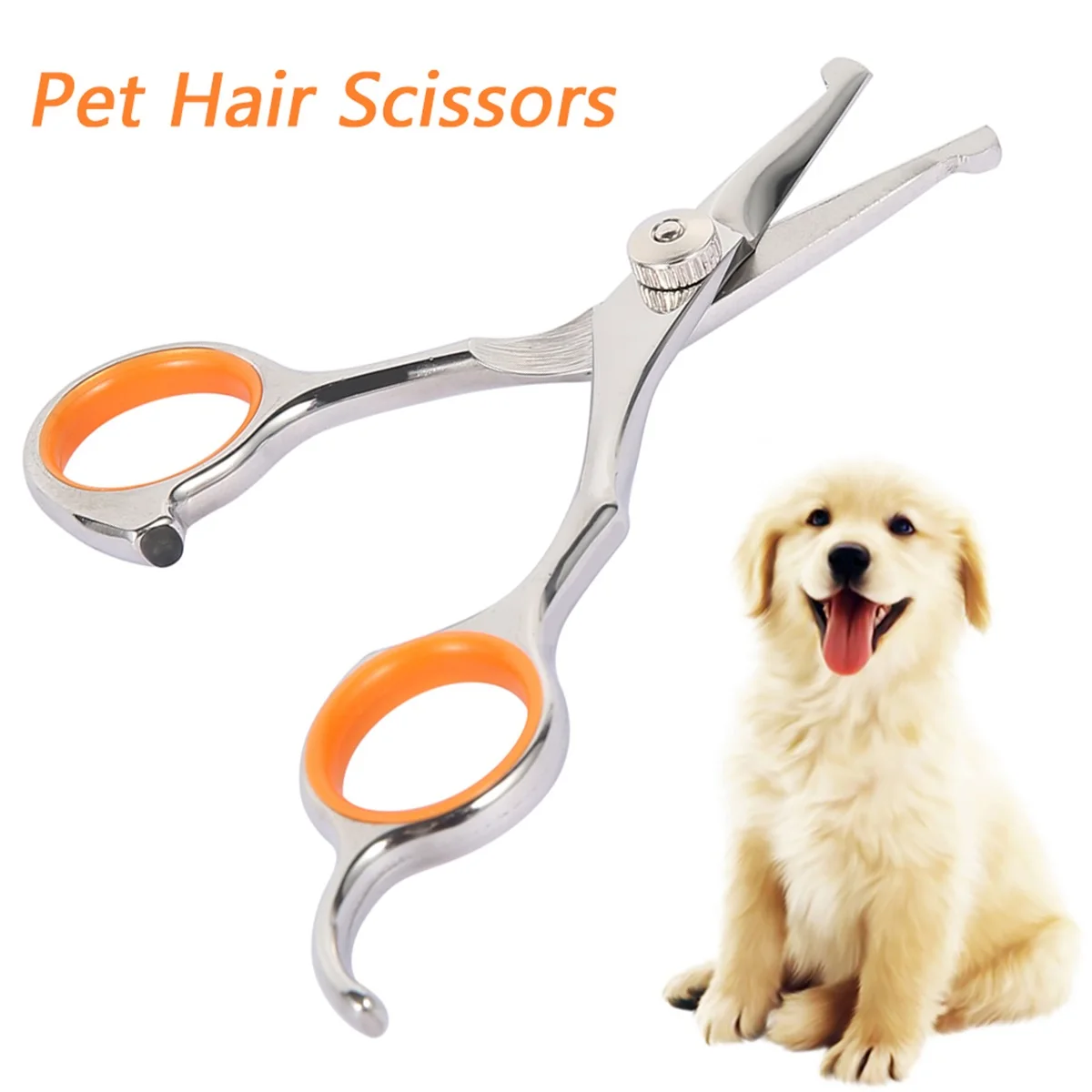 Cat Dog Hair Scissors Professional Pet Hair Cutting Tools Stainless Steel Durable Safety Rounded Tips Pets Grooming Supplies