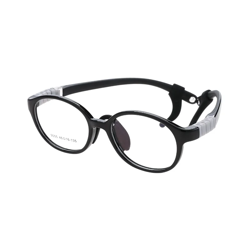 Cool Kids Flexible Optical Glasses Frames TR90 Silicone Eyeglasses Baby Myopia Rubber Glasses for Children 9055