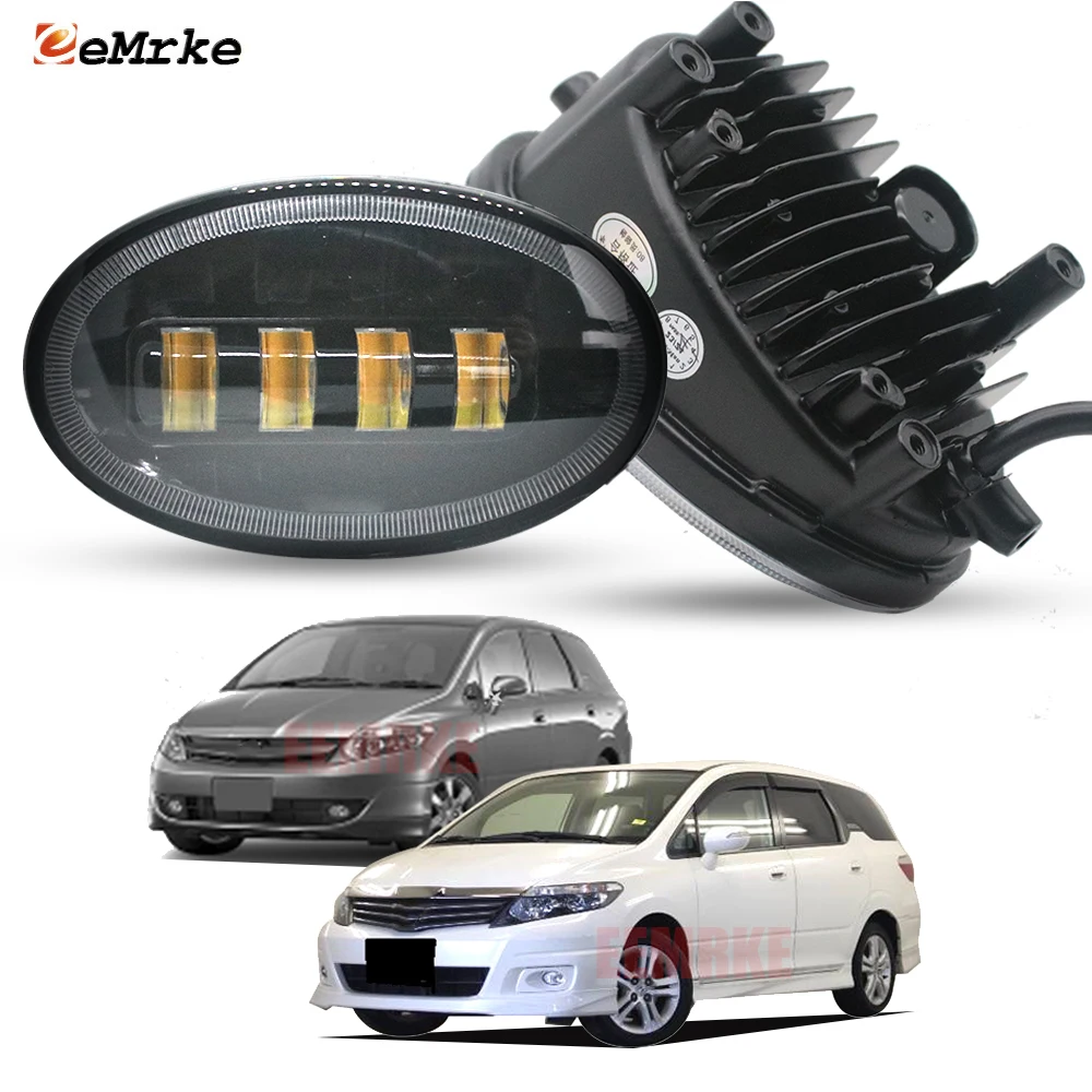 

Левая и правая обновленная светодиодная противотуманная фара, белая и желтая линза DRL и PTF 40 Вт для Honda Airwave GJ 2005 2006 2007 2008 2009 2010