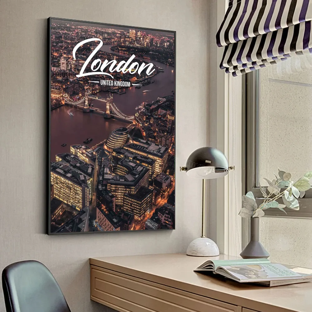 Famous Travel CitiesKuala Lumpur_Dubai_Amsterdam_Lisbon_ Poster HD Posters Home Room Bar Cafe Decor Art Wall Painting Picture