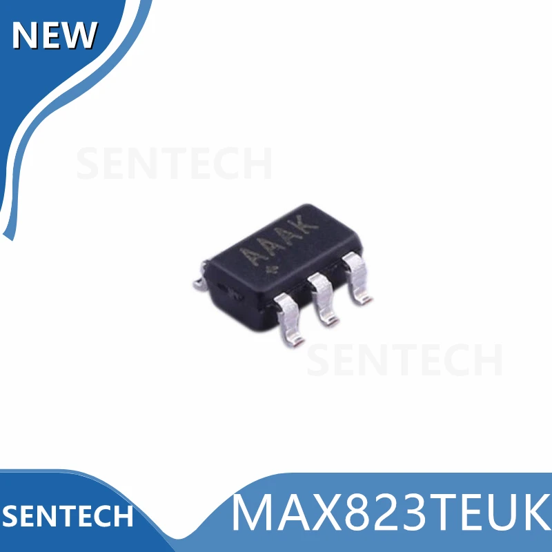 10pcs/lot 100% NEW Original MAX823TEUK SOT23-5 (AAAK) microprocessor monitoring circuit with watchdog timer and manual reset