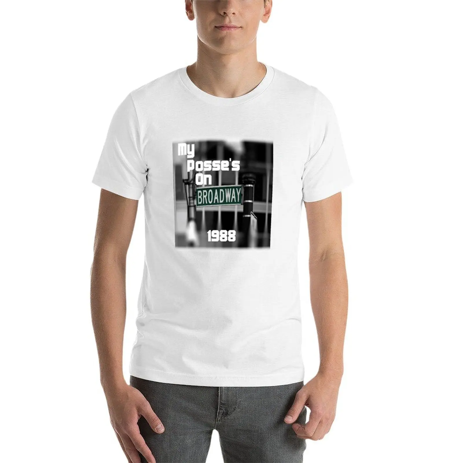 Broadway Posse Street T-Shirt cotton t shirt pack mens graphic t shirts T-Shirt