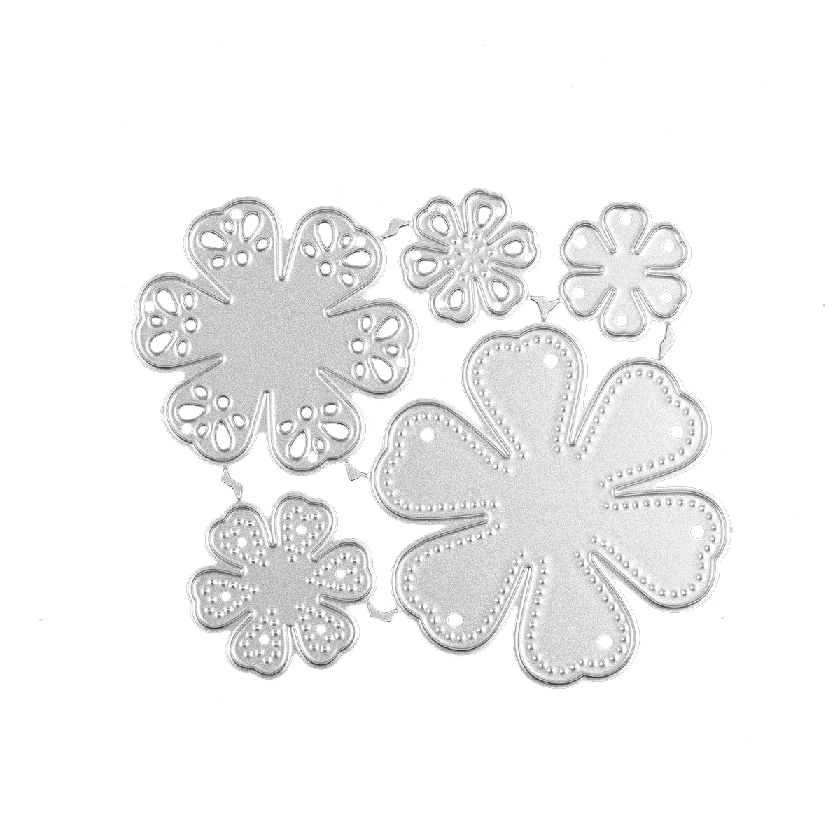 Flowers Metal Cutting Dies Stencil Scrapbooking Diy Album Stamp Paper Card Embossing Decor Craft Knife Mould