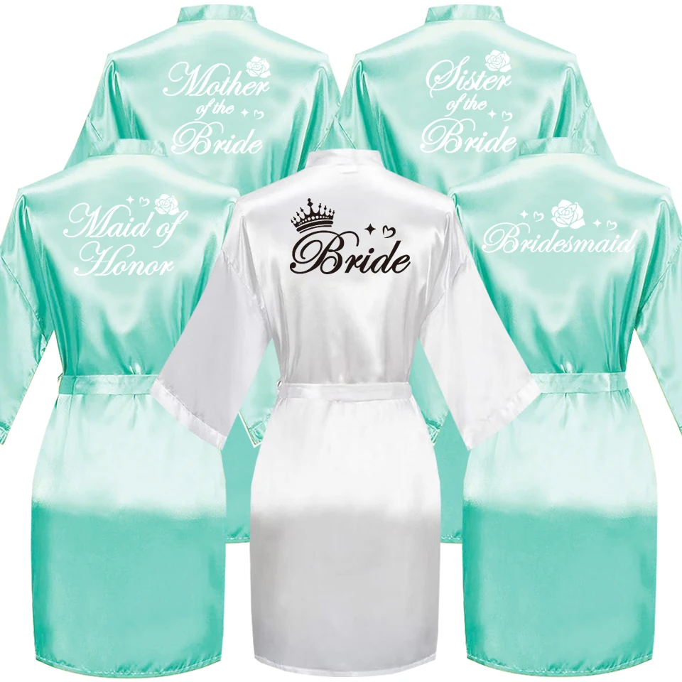 

Mother of the Bride Wedding Bathrobe Bridal Robe Bride Bridesmaid Wedding Robes Woman Bachelorette Hen Party