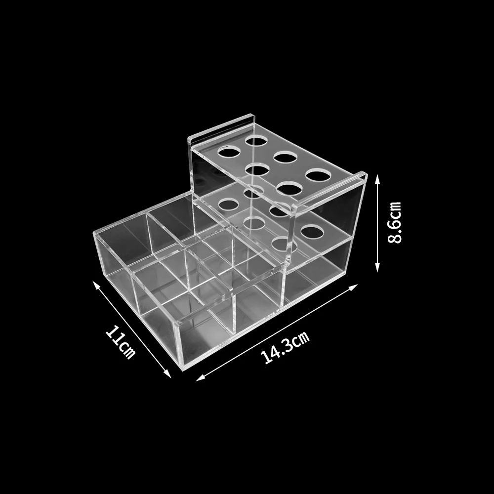 Stomatologia akrylowy Organizer samoprzylepne pudełko do przechowywania żywicy dozownik stojak na kompozytowe strzykawki
