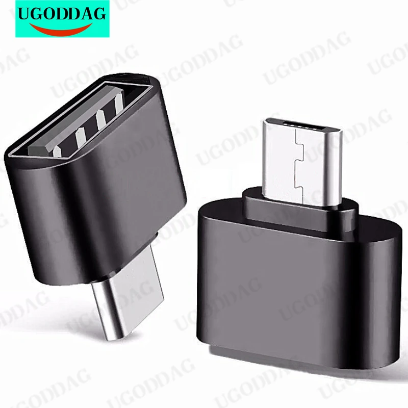 Conector adaptador Micro-USB a USB, adaptador Micro USB a hembra USB OTG para Samsung Galaxy, Cable de cargador Tab S6 S7 Kindle