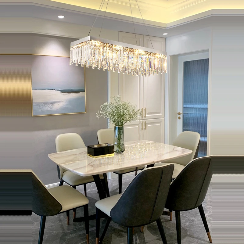 Silver Gold Clear Crystal LED Modern Dimmable Ceiling Chandelier Lamparas De Techo Ceiling Lights.Ceiling Lamp For Living Room