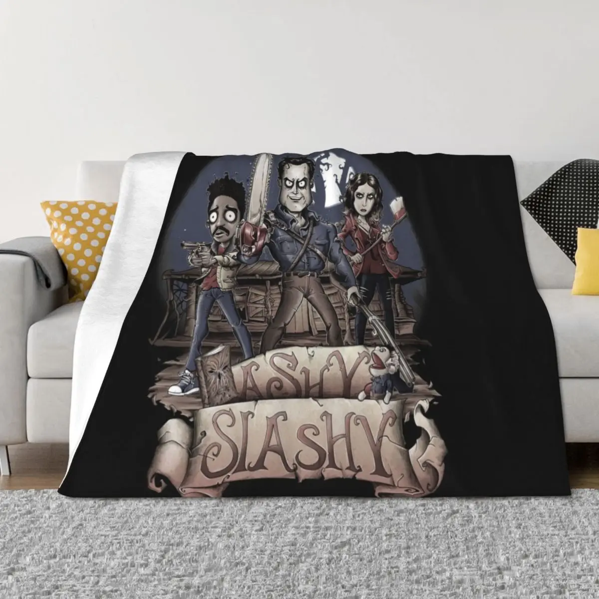 

Ashy Slashy Throw Blanket Decorative Beds Bed linens Designers Blankets Sofas Of Decoration Blankets