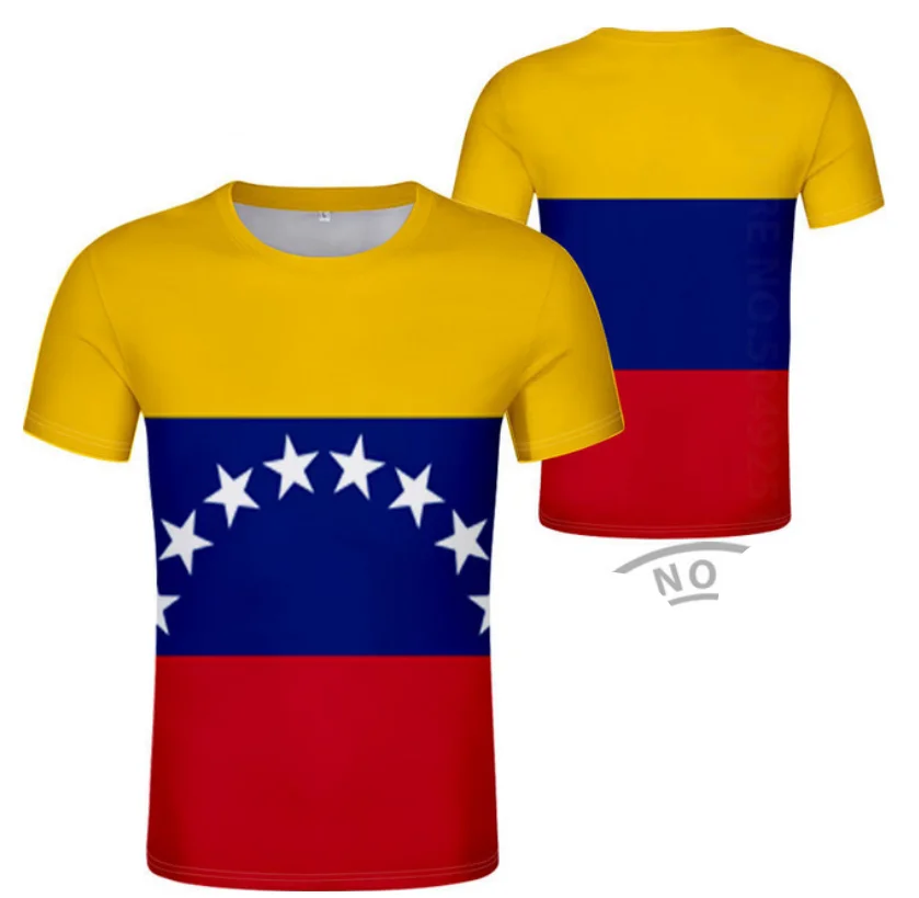 VENEZUELA T Shirt Diy Free Custom Name Number Ven T-shirt Nation Flag Ve Venezuelan Spanish Country College Print Photo Clothing