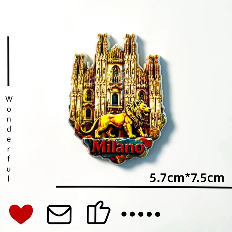 3D Italy City Fridge Magnet Roma Venezia Firenze Pisa Milano Travel Souvenir Refrigerator Magnets Home Decor Gift