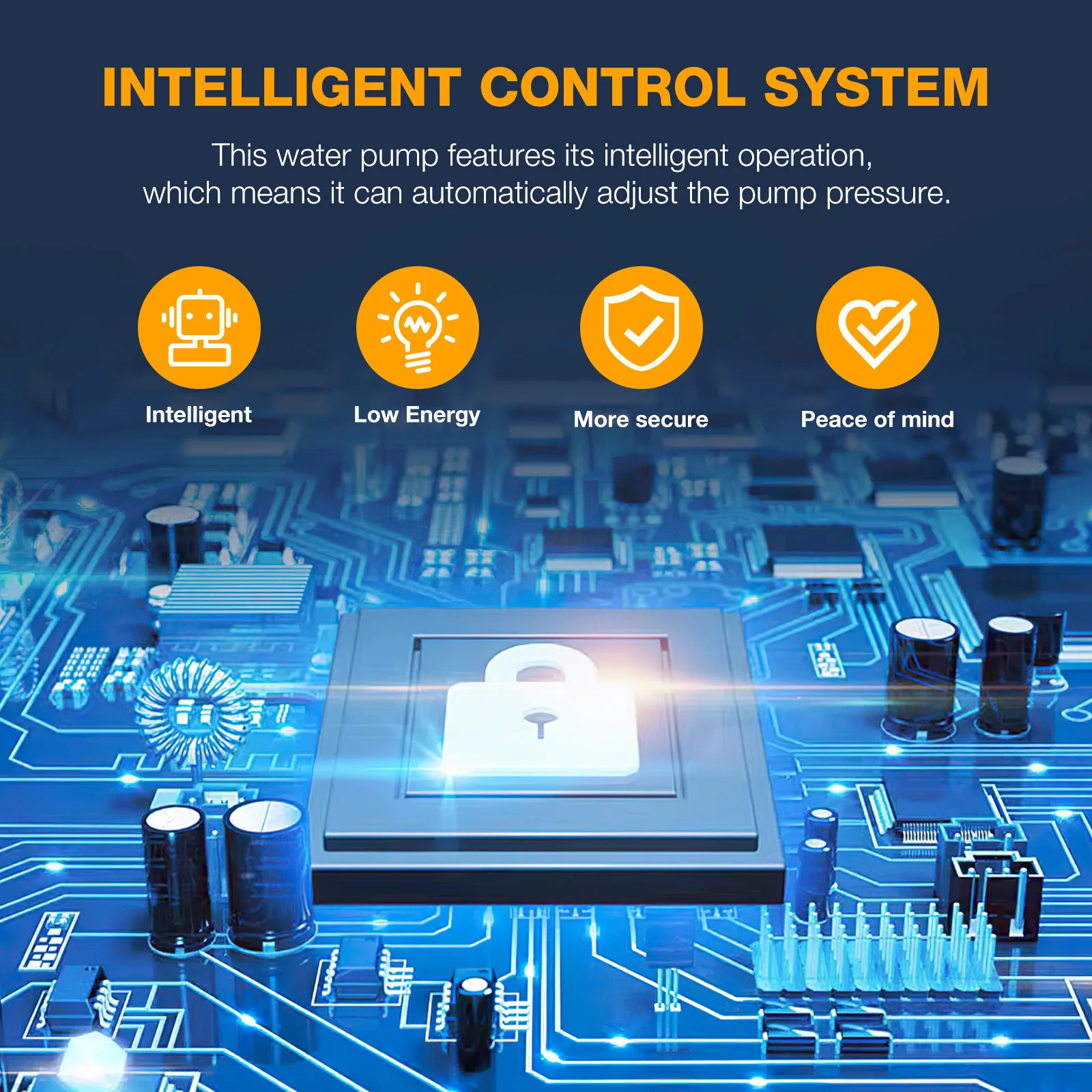 

Smart Automatic Pressure Controller for Water Pump 110V Intelligent System Real-Time Monitoring Easy Operation