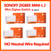 SONOFF ZBMINIl2 Zigbee 3.0 No Neutral Wire Required Smart Zigbee Extreme Mini Switch Module Remote Control Via eWelink APP Alexa