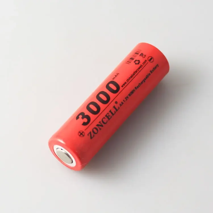 Di inti 3000mAh 1.2V Ni MH baterai isi ulang No.5 AA mainan digital datar lakukan kombinasi sel Li-ion isi ulang