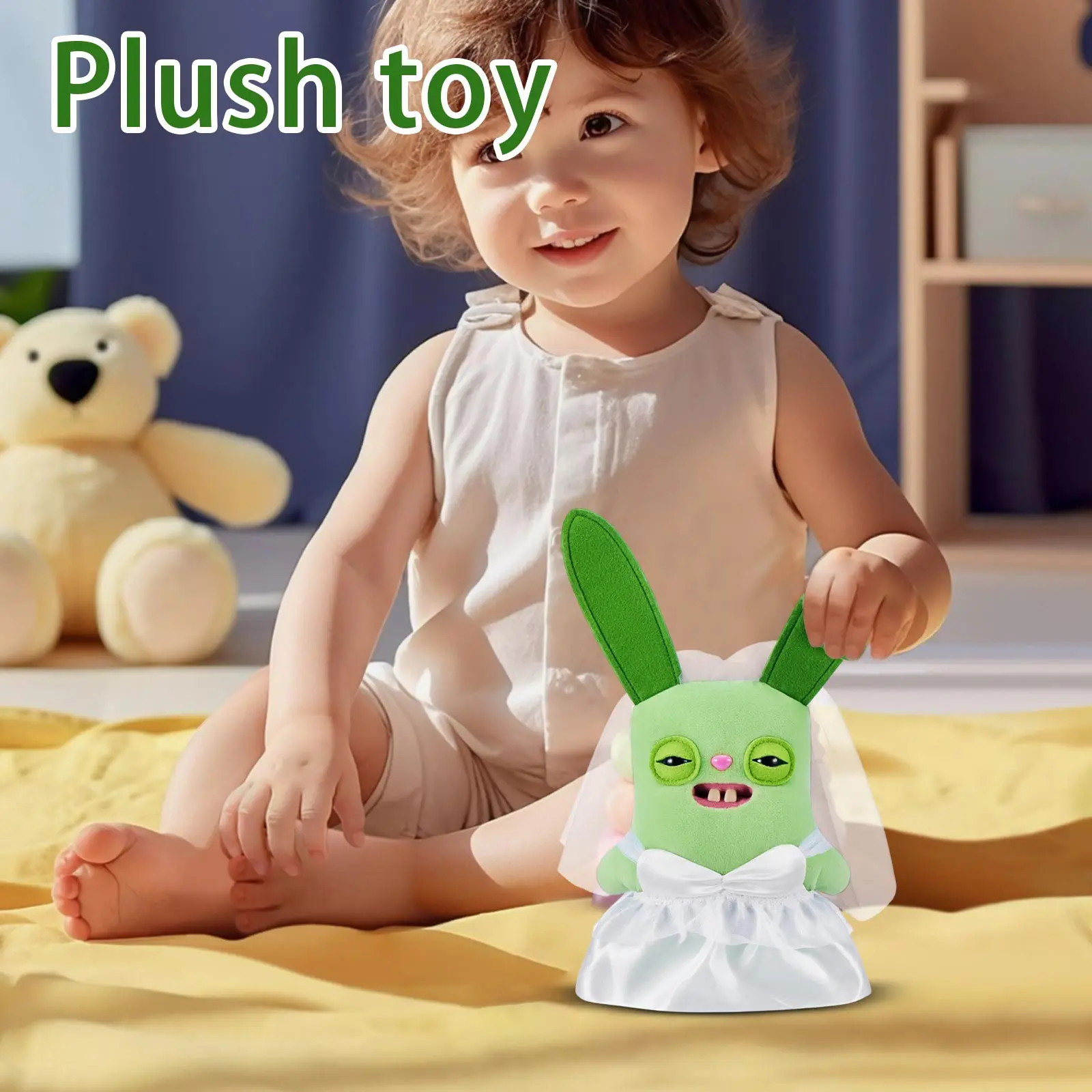 Limited Edition Valentine Monster - Adorably Ugly Plush , Funny Gag Gift for Boyfriend/Husband, Creepy Cuddle Toy for Anti-Roman