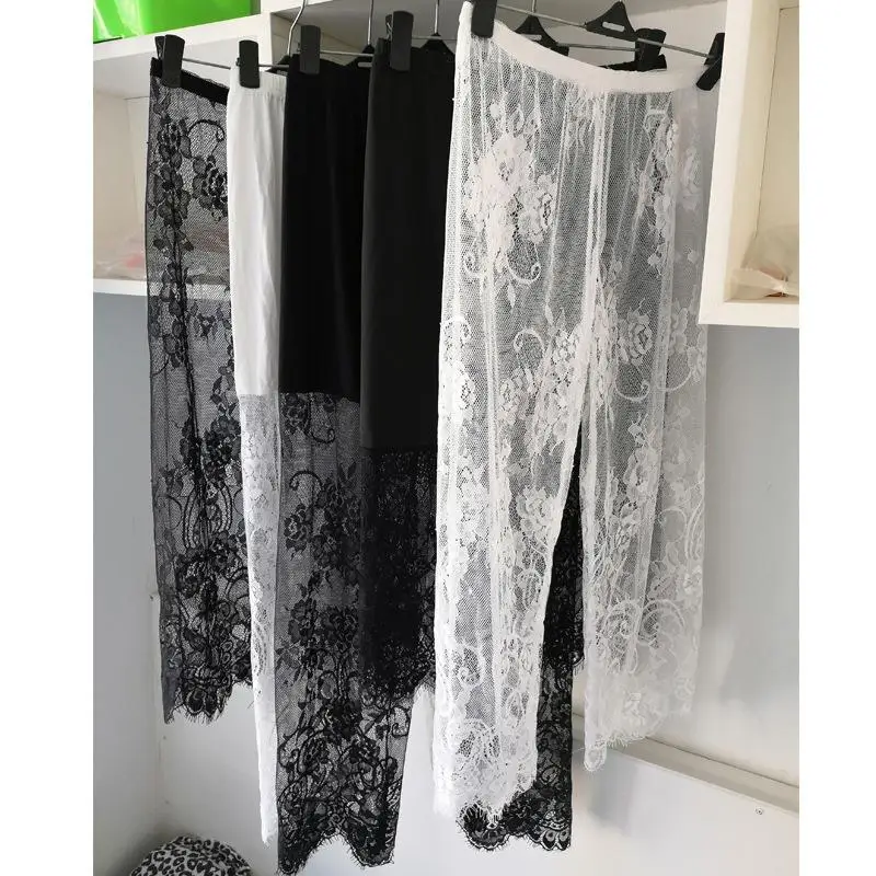Elastic Waistband Underwear Cropped Pants Breathable Skin-Friendly Ladies Bottoms Pure Color Other Material Made Women Trousers