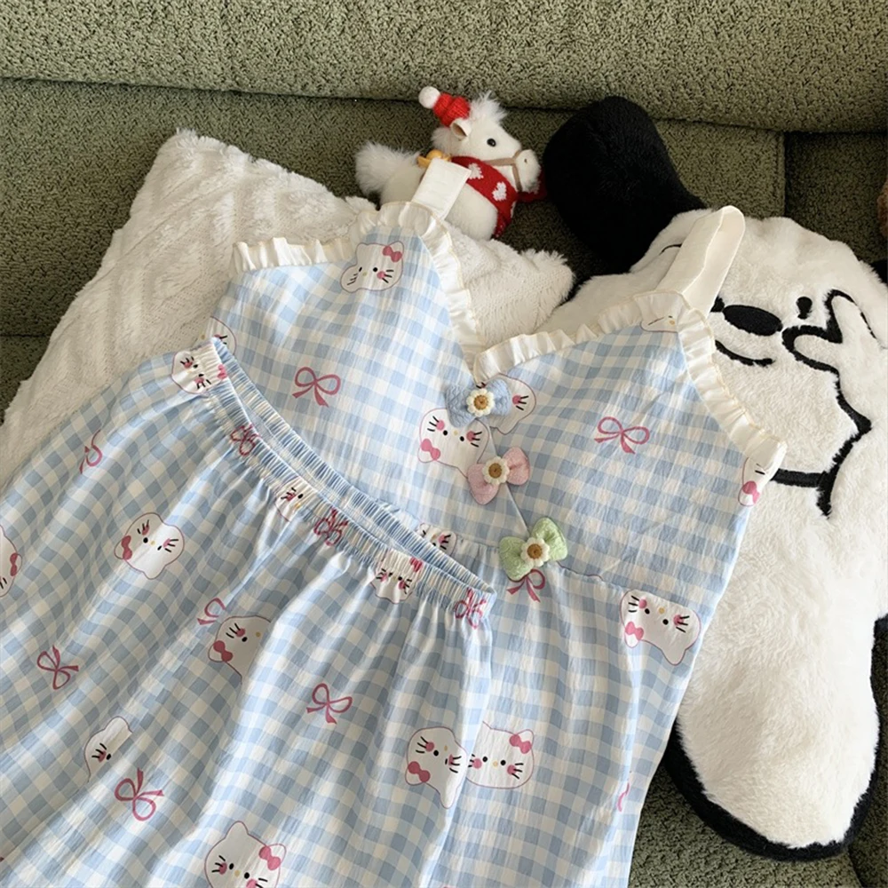 Conjunto Y2K Hello Kitty Pijama Verano - close-up view