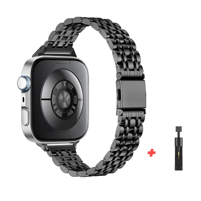 حزام ساعة لهاتف Huawei Fit 3/4/4 Pro ثنائي اللون من الفولاذ المقاوم للصدأ يتضمن أداة إزالة الساعة سوار معدني عالي الجودة