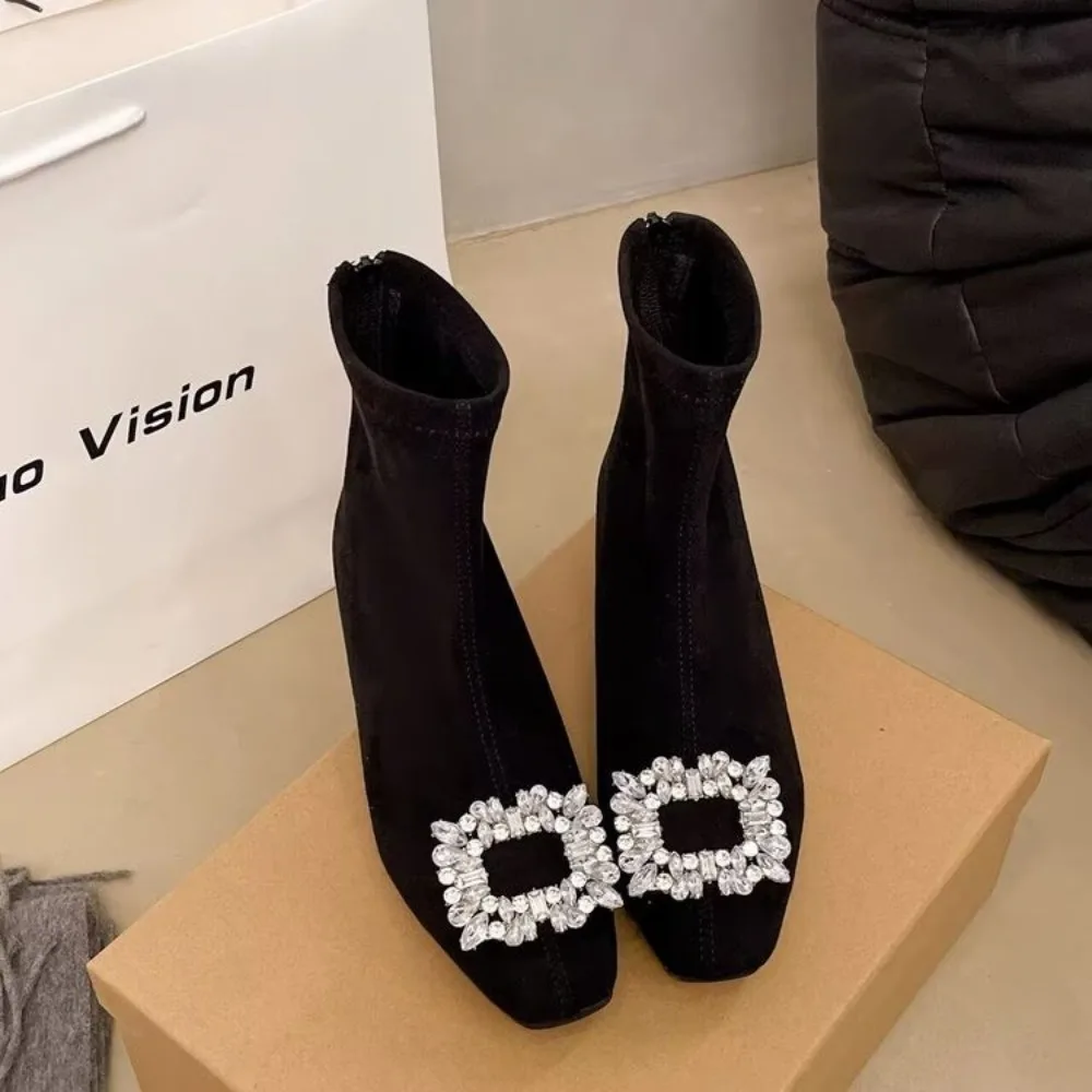 

Hot Sale Autumn Winter Shoes Women Pointed Toe Women Boots High Heels Women Boots Zapatos De Mujer