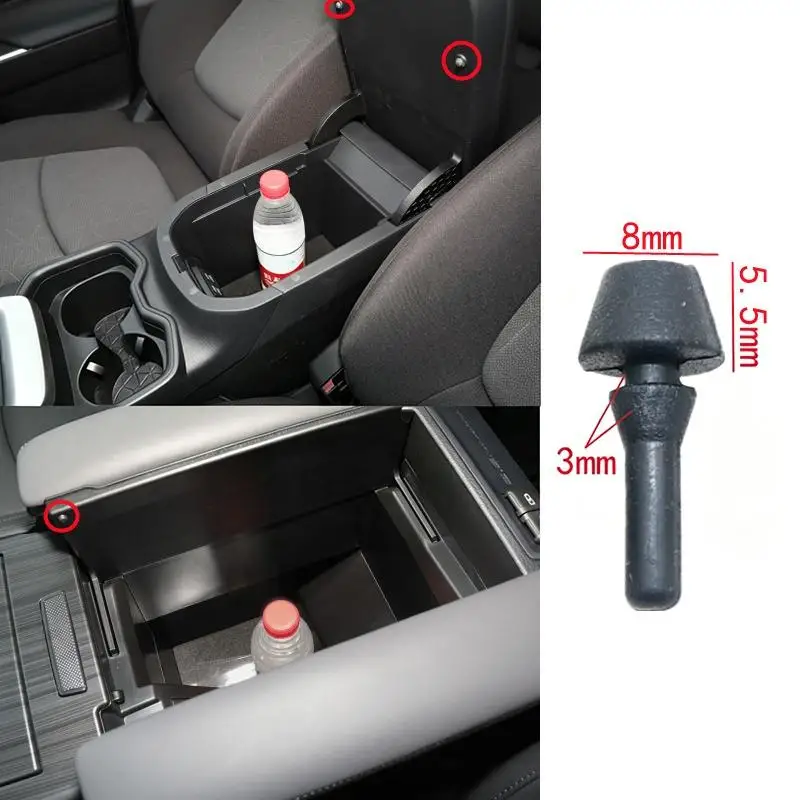 Dirt Proof Car Center Console Armrest Storage Box Rubber Tray Fit for Avensis II T250 Camry XV20 XV40 Auto Interior