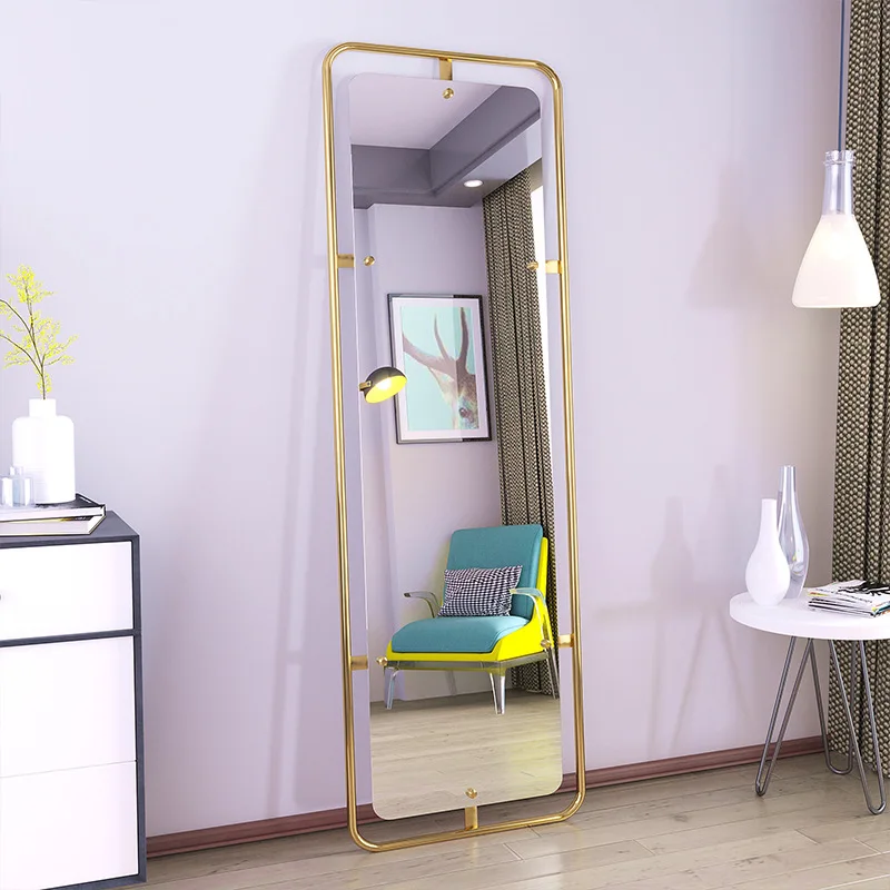 Nordyckie lustra podłogowe na całą sylwetkę do domu, do sypialni dziewczyn, do przymierzalni, dla influencerek.