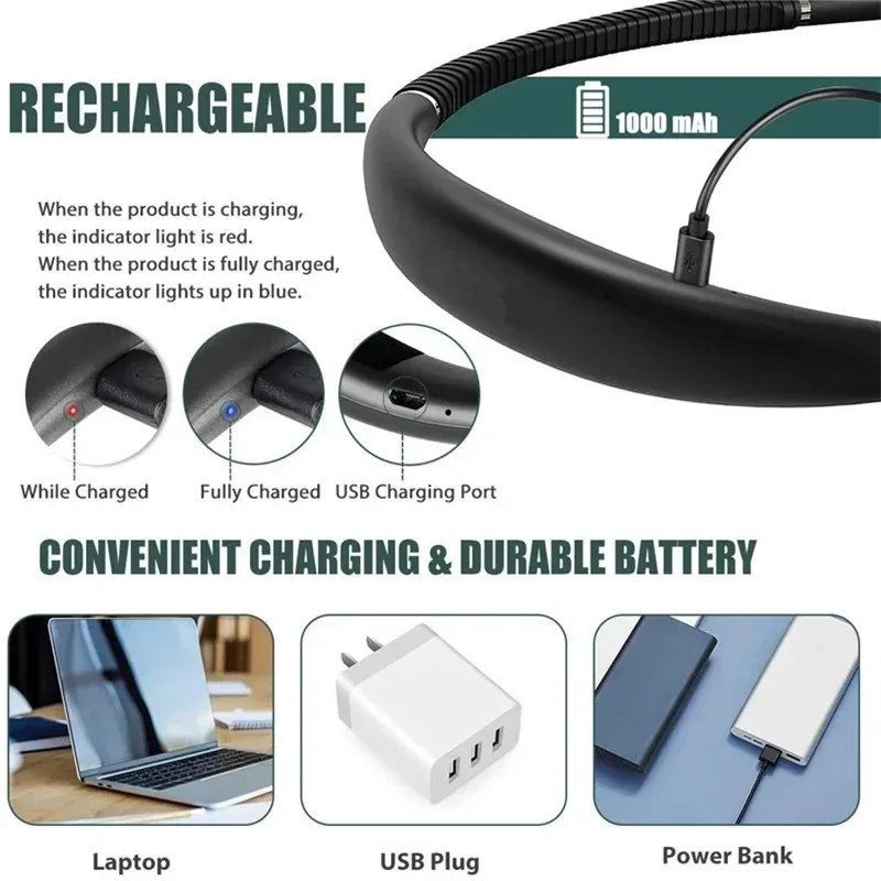 Hot Sale Bedroom Convenient USB Reading Lamp Led Universal Hose Adjustable Eye Protection Hanging Neck Lamp Outdoor Night Run