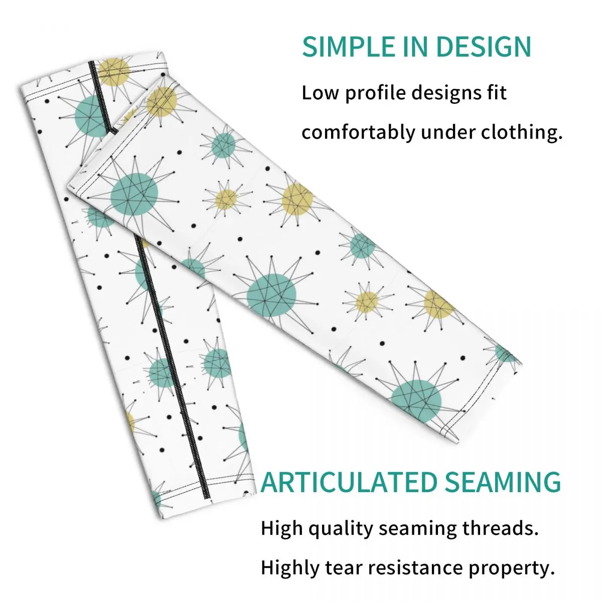 فرانسيسكان ستاربرست منتصف القرن العصر الذري في الهواء الطلق أكمام أذرع تبريد الشمس الأشعة فوق البنفسجية غطاء للحماية الصيف ركوب الدراجات أكمام الوشم #3