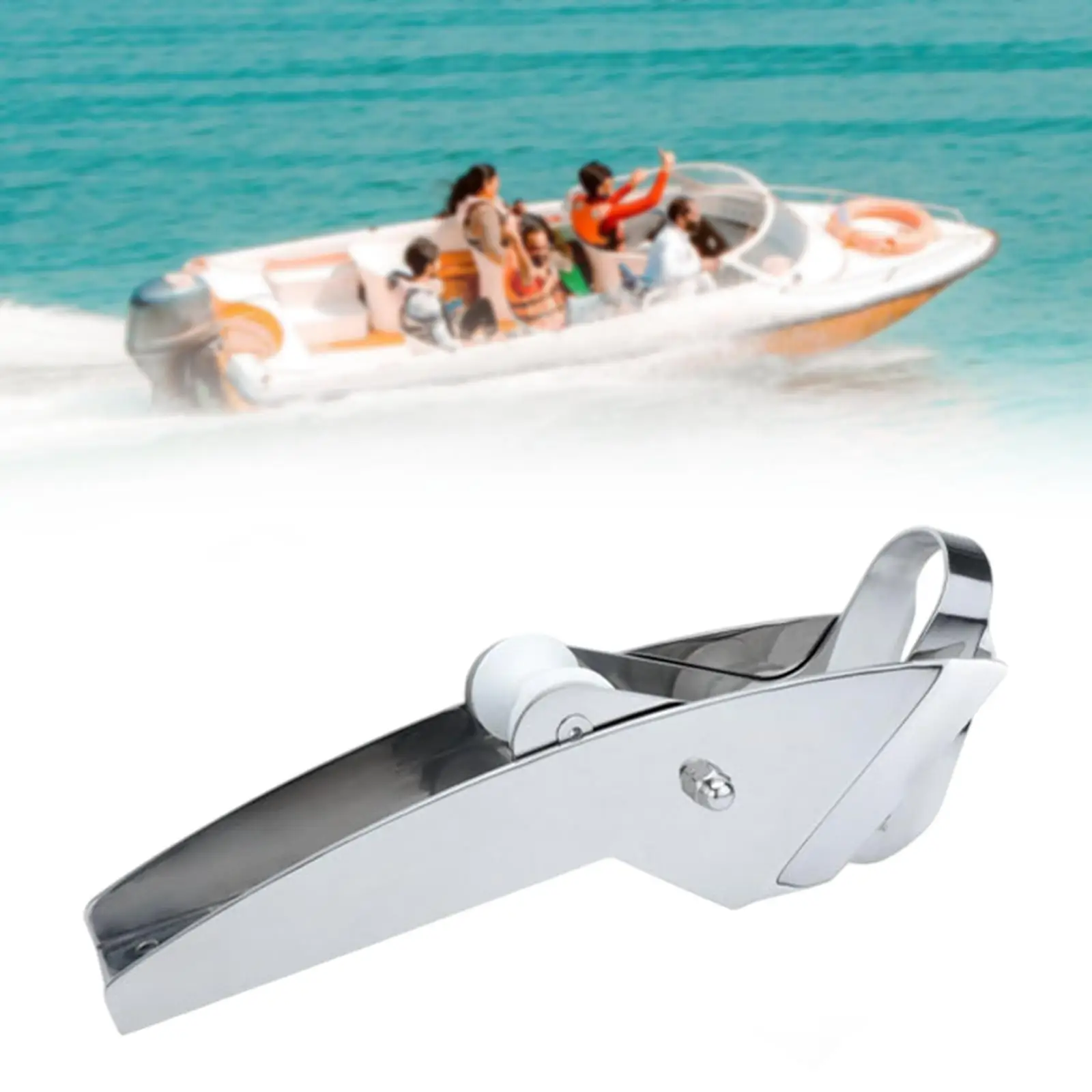 

Boat Bow Anchor Roller Practical Hardware Easy to Install with Double Roller