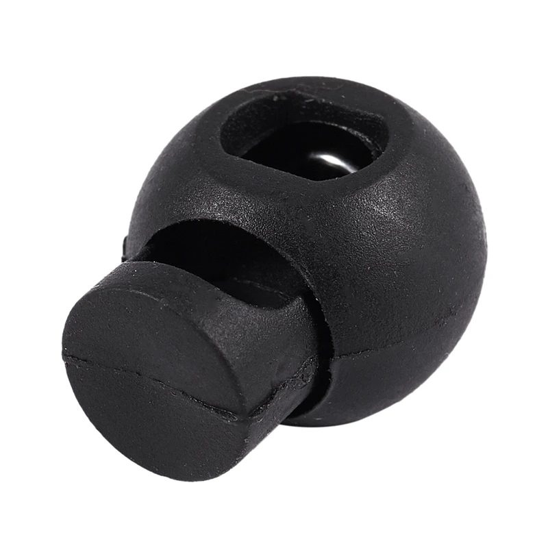 300 Piece Cord Stopper DIY Black Plastic Connector Cord Lock Stopper Switch Cover